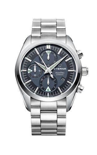 Eterna - 1241.41.41.0217  KonTiki Chronograph Black / Bracelet