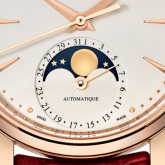 Jaeger-LeCoultre - 1252520  Master Ultra Thin Moon 34 Pink Gold / Eggshell / Alligator