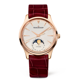 Jaeger-LeCoultre - 1252520  Master Ultra Thin Moon 34 Pink Gold / Eggshell / Alligator