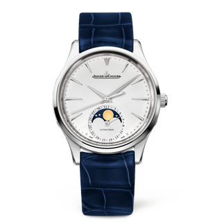 Jaeger-LeCoultre - 1258420  Master Ultra Thin Moon 34 Stainless Steel / Silver / Alligator