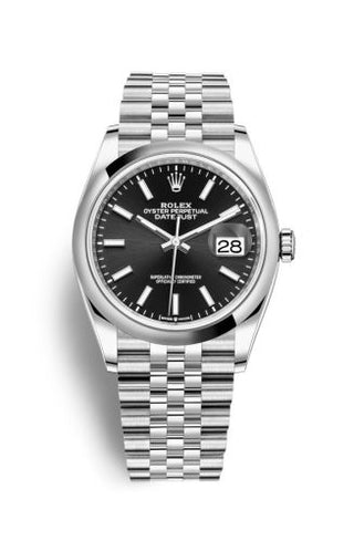 Rolex - 126200-0003  Datejust 36 Stainless Steel / Domed / Black / Jubilee