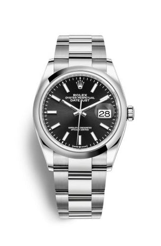 Rolex - 126200-0004  Datejust 36 Stainless Steel / Domed / Black / Oyster