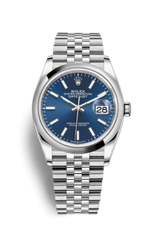 Rolex - 126200-0005  Datejust 36 Stainless Steel / Domed / Blue / Jubilee