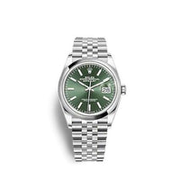 Rolex Datejust 36 Stainless Steel - Diamond / Green - Palm - Diamond / Oyster (126200-0023)