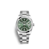 Rolex Datejust 36 Stainless Steel - Diamond / Green - Palm - Diamond / Jubilee (126200-0024)