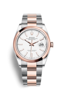 Rolex Datejust 36 Stainless Steel / Everose / Smooth / White / Jubilee (126201-0018)