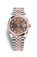 Rolex Datejust 36 Stainless Steel / Everose / Smooth / White / Oyster (126201-0025)