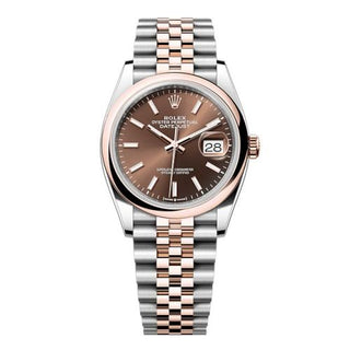 Rolex - 126201-0043  Datejust 36 Stainless Steel - Everose - Domed / Chocolate / Jubilee