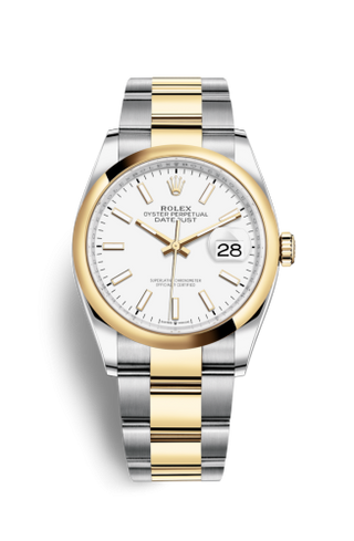 Rolex - 126203-0020  Datejust 36 Stainless Steel / Yellow Gold / Smooth / White / Oyster