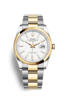 Rolex Datejust 36 Stainless Steel / Yellow Gold / Smooth / White / Jubilee (126203-0020)