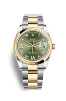 Rolex Datejust 36 Stainless Steel / Yellow Gold / Smooth / MOP Diamond / Oyster (126203-0026)