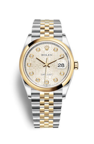 Rolex - 126203-0027  Datejust 36 Stainless Steel / Yellow Gold / Smooth / Silver Computer / Jubilee