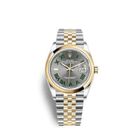 Rolex Datejust 36 Stainless Steel / Yellow Gold / Fluted / Champagne - Palm / Jubilee (126203-0035)