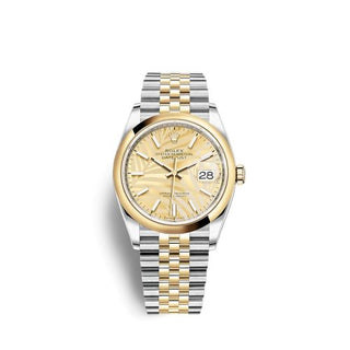 Rolex - 126203-0037  Datejust 36 Stainless Steel / Yellow Gold / Smooth / Golden Palm / Jubilee