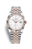 Rolex Datejust 36 Stainless Steel / Everose / Fluted / Black Diamond / Jubilee (126231-0017)