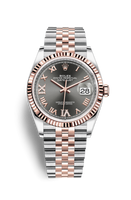 Rolex Datejust 36 Stainless Steel / Everose / Fluted / MOP Diamond / Jubilee (126231-0023)