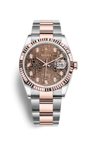 Rolex Datejust 36 Stainless Steel / Everose / Fluted / MOP Diamond / Oyster (126231-0026)