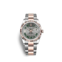 Rolex Datejust 36 Stainless Steel / Everose / Fluted / Silver - Fluted / Oyster (126231-0030)