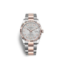 Rolex Datejust 36 Stainless Steel / Everose / Fluted / Slate - Fluted - Diamond / Jubilee (126231-0040)