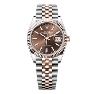 Rolex - 126231-0043  Datejust 36 Stainless Steel - Everose / Fluted / Chocolate / Jubilee