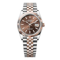 Rolex Datejust 36 Stainless Steel / Everose / Diamond / Slate -  Roman / Oyster (126231-0043)