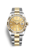 Rolex Datejust 36 Stainless Steel / Yellow Gold / Fluted / Champagne Diamond / Jubilee (126233-0016)