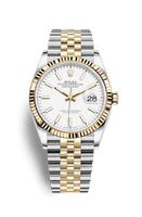 Rolex Datejust 36 Stainless Steel / Yellow Gold / Fluted / Black Diamond / Oyster (126233-0019)