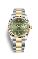 Rolex Datejust 36 Stainless Steel / Yellow Gold / Fluted / MOP Diamond / Oyster (126233-0026)