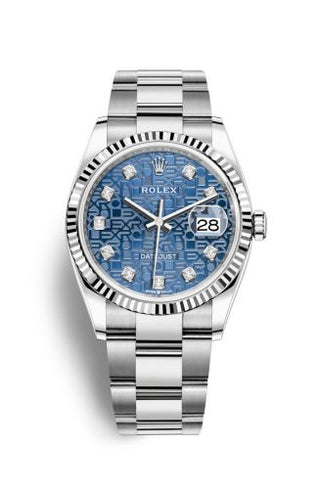 Rolex - 126234-0012  Datejust 36 Stainless Steel / Fluted / Blue Jubilee / Oyster