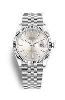 Rolex Datejust 36 Stainless Steel / Fluted / White Roman / Jubilee (126234-0013)