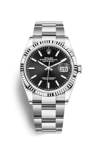 Rolex - 126234-0016  Datejust 36 Stainless Steel / Fluted / Black / Oyster