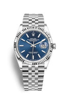 Rolex Datejust 36 Stainless Steel / Fluted / Silver Roman-Diamonds / Jubilee (126234-0017)