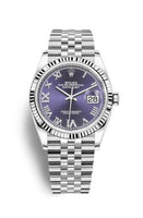 Rolex Datejust 36 Stainless Steel / Fluted / Blue Jubilee / Oyster (126234-0021)