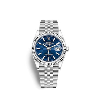 Rolex - 126234-0049  Datejust 36 Stainless Steel / Fluted / Blue - Fluted / Jubilee