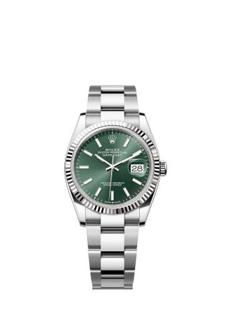 Rolex - 126234-0052  Datejust 36 Stainless Steel / Fluted / Green / Oyster