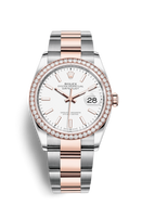 Rolex Datejust 36 Stainless Steel / Everose / Diamond / Chocolate Computer / Jubilee (126281RBR-0006)