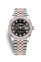 Rolex Datejust 36 Stainless Steel / Everose / Diamond / Rose Roman / Jubilee (126281RBR-0007)