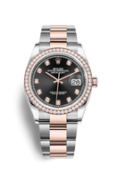 Rolex Datejust 36 Rolesor Everose Fluted / Oyster / Pink Roman (126281RBR-0008)