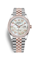 Rolex Datejust 36 Stainless Steel / Everose / Diamond / Slate  / Oyster (126281RBR-0009)