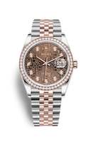 Rolex Datejust 36 Stainless Steel / Everose / Diamond / Slate  Roman Diamond / Oyster (126281RBR-0013)