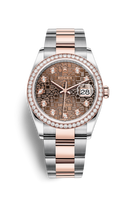 Rolex Datejust 36 Stainless Steel / Everose / Diamond / White Roman / Jubilee (126281RBR-0014)