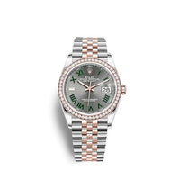 Rolex Datejust 36 Stainless Steel / Diamond / Green - Palm / Oyster (126281RBR-0017)