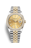 Rolex Datejust 36 Stainless Steel / Yellow Gold / Diamond / Champagne Diamond / Oyster (126283RBR-0001)