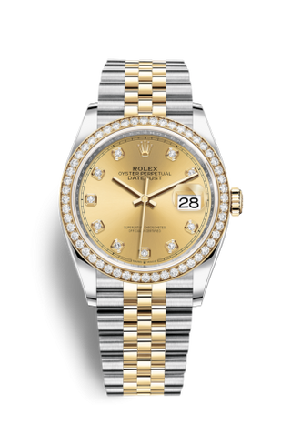 Rolex - 126283RBR-0003  Datejust 36 Stainless Steel / Yellow Gold / Diamond / Champagne Diamond / Jubilee