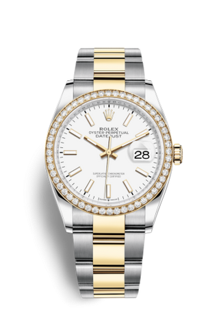 Rolex - 126283RBR-0006  Datejust 36 Stainless Steel / Yellow Gold / Diamond / White / Oyster