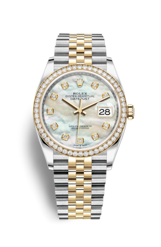 Rolex - 126283RBR-0009  Datejust 36 Stainless Steel / Yellow Gold / Diamond / MOP Diamond / Jubilee