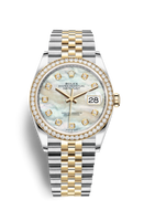 Rolex Datejust 36 Stainless Steel / Yellow Gold / Diamond / MOP Diamond / Oyster (126283RBR-0009)