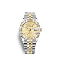 Rolex Datejust 36 Stainless Steel / Yellow Gold / Diamond / Slate - Roman / Jubilee (126283RBR-0023)