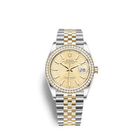 Rolex Datejust 36 Stainless Steel / Yellow Gold / Smooth / Champagne Computer / Oyster (126283RBR-0025)