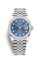 Rolex Datejust 36 Stainless Steel / Diamond / Pink Roman-Diamonds / Jubilee (126284RBR-0003)